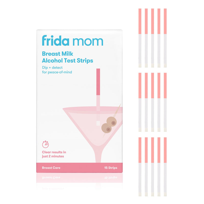 Frida Mom 15ct Breastmilk Alcohol Test Strips, Detects Alcohol in 2 Mintues for Peace of Mind, Use At Home or On The Go Test Strips - BeesActive Australia