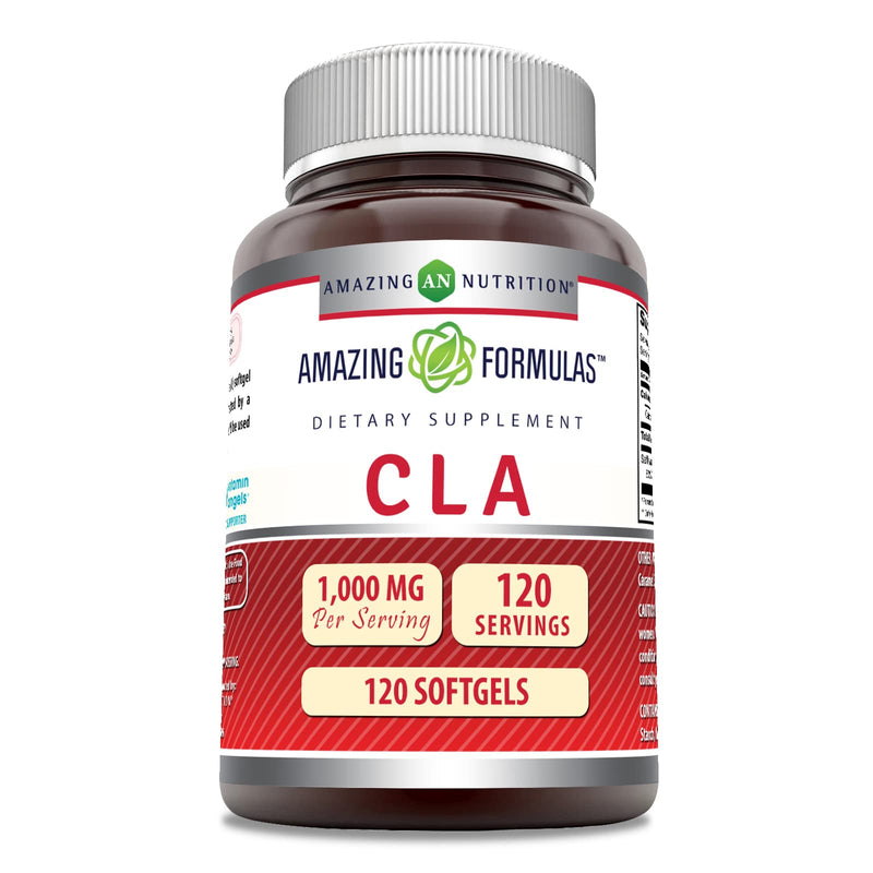 Amazing Formulas CLA Amino Acid Supplement | 1000 Mg per Serving | Softgels | Non-GMO | Gluten-Free | Made in USA (1 Pack, 240 Count) 1 Count (Pack of 1)