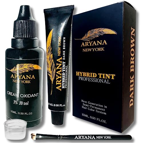 ARYANA NEW YORK Hybrid Color Professional Kit, Dark Brown
