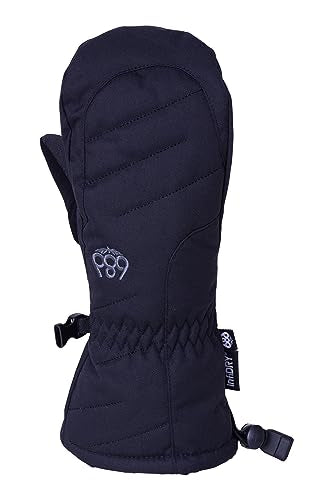 686 Youth Heat Mitt - 20k Fabric Shell with Micro Tricot Lining, Insulation and Adjustable Cuff - Water & Weather Resistant Black Large