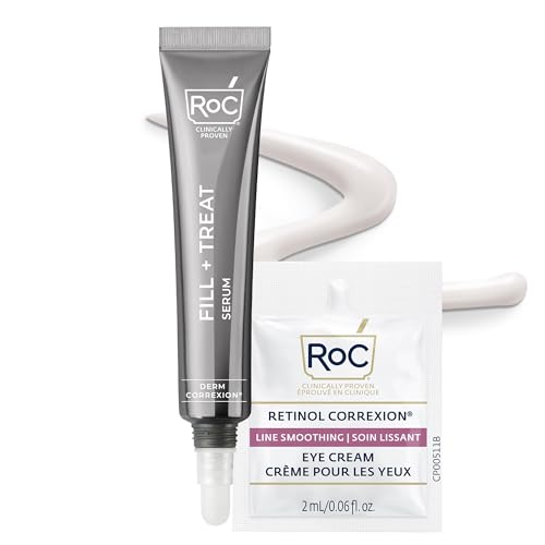 RoC Derm Correxion Fill+Treat Retinol Serum, Deep Wrinkle Filler for Face