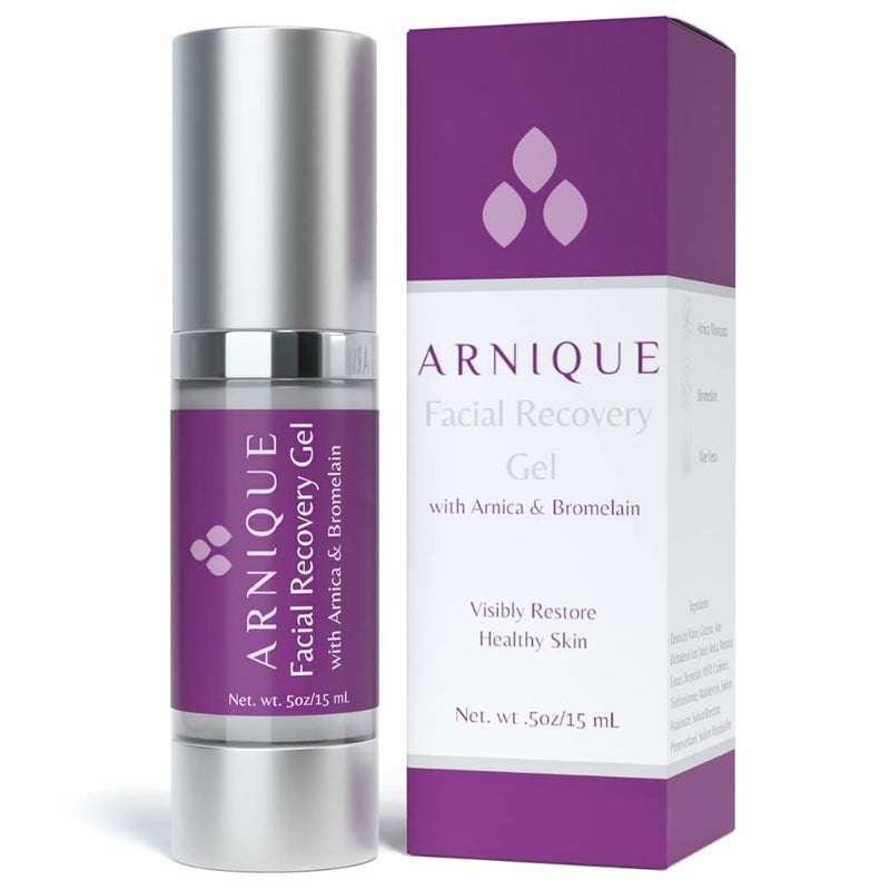 Arnique Arnica Gel for Face - Facial Recovery Gel Aftercare for Fillers & Cosmetic Injection Treatments, Arnica Montana, Bromelain, Hyaluronic Acid & Aloe Vera for Healing Bruising and Swelling After Surgery Skin 1 - BeesActive Australia
