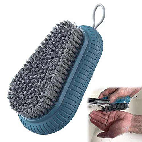 VWMYQ Heavy Duty Nail Brush Fingernail Scrub Brush, Durable Stiff Bristles Nail Scrub Brush, Hand and Nail Cleaning Brush for Men & Mechanics (Hand Wash Brush - Blue) Hand Wash Blue