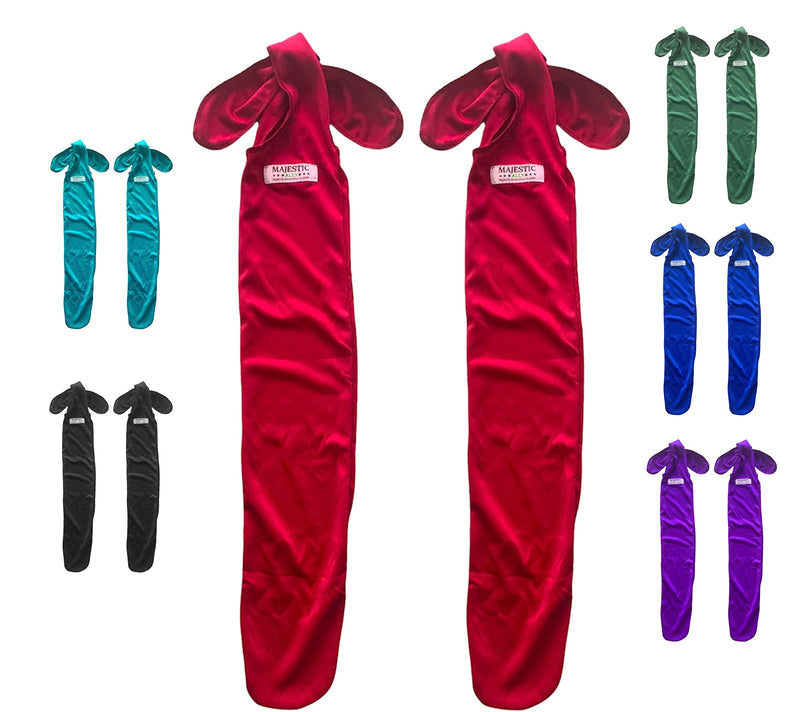 Majestic Ally Lycra Tail Bag for Horses - to Keep The Tail Clean and Protected - Set of 2 (Red) Red - BeesActive Australia