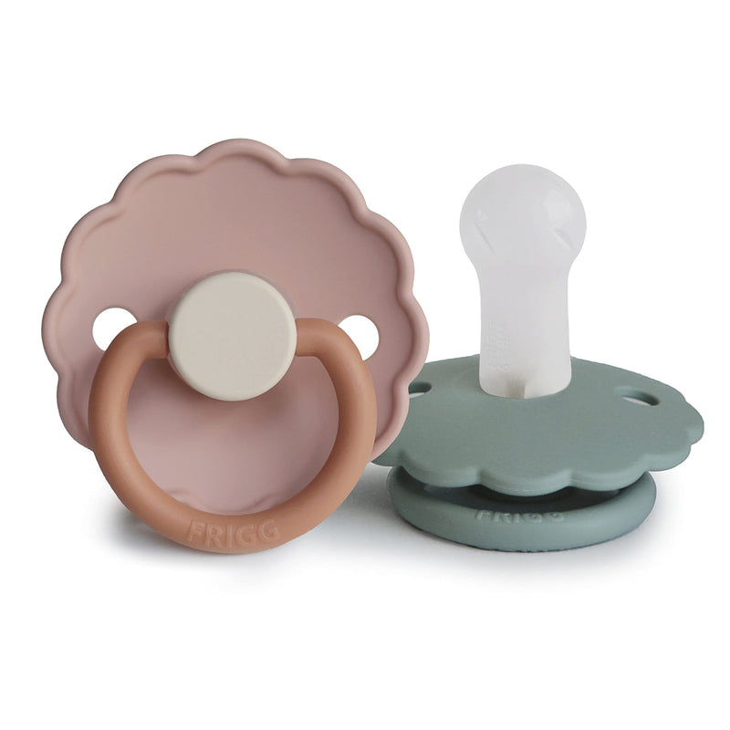 FRIGG Daisy SilkySoft Silicone Baby Pacifier | Made in Denmark | BPA-Free (Biscuit/Lily Pad, 6-18 Months) Biscuit/Lily Pad - BeesActive Australia