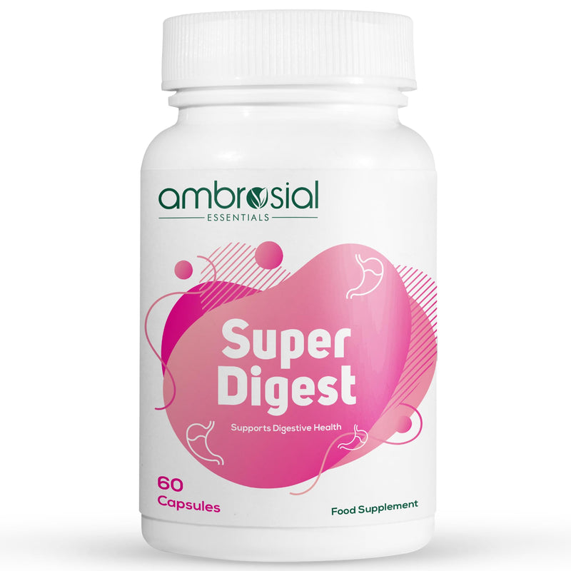 AMBROSIAL Super Digest Digestive Enzymes Supplement Pack of 1-60 Capsules 60 Count (Pack of 1)