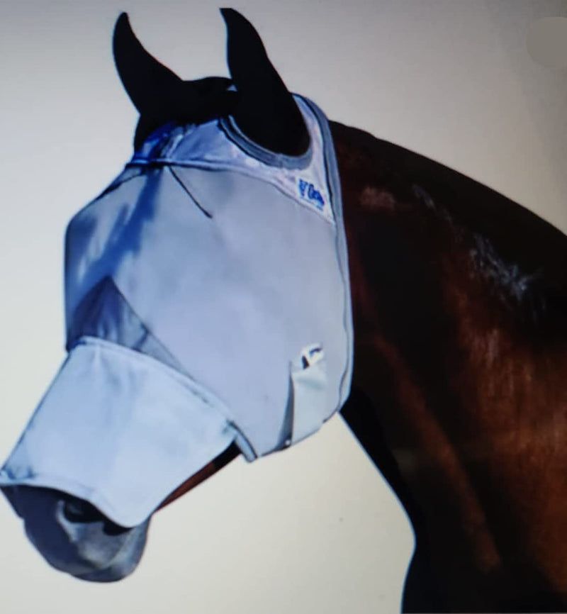 Horse Fly Flying Mask Ears Full Face Mesh Protection Anti-UV Mosquito (Full Horse)