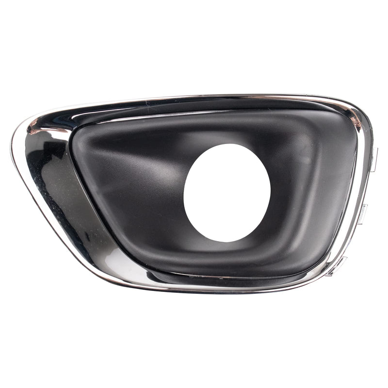TRQ Front Left Fog Light Bezel Chrome & Black Drivers Side Compatible with 2014-2017 Jeep Compass CH1038184 LTA04720 - BeesActive Australia