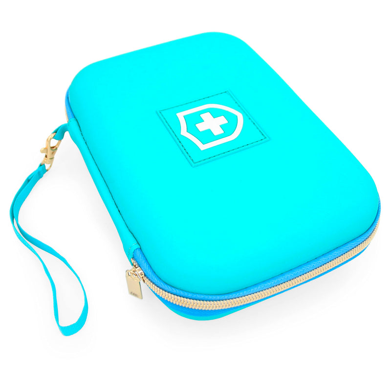 CASEMATIX 8" Turquoise Asthma Inhaler Case for Travel Fits Spacer, Mask and Accessories, Includes Case Only - BeesActive Australia