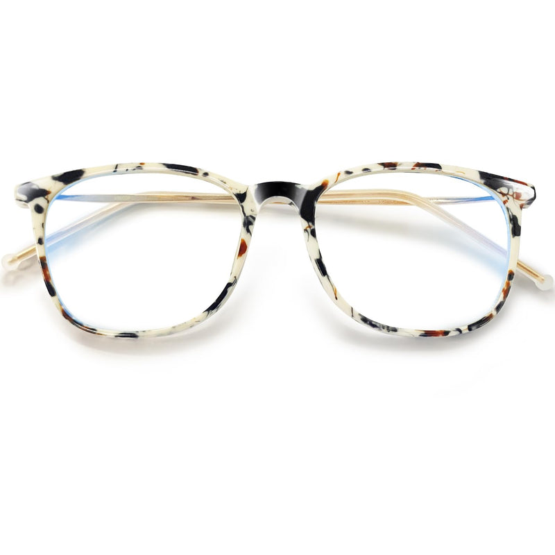 VISOONE Anti Slip TR90 Blue Light Blocking Glasses Size M Eyewear Frame with Anti Glare Eye Protection for Women GaeL Gael Slipfree Terrazzo Tortoise - BeesActive Australia