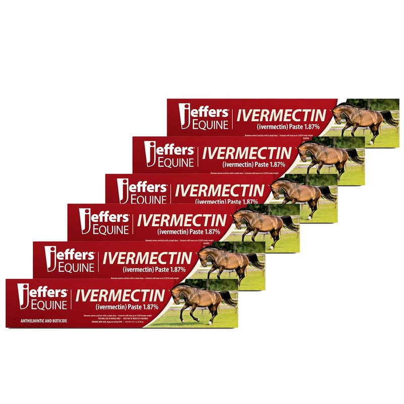 Jeffers Ivermectin Horse Dewormer | 6 Doses | Gel Dewormer for Horses - BeesActive Australia
