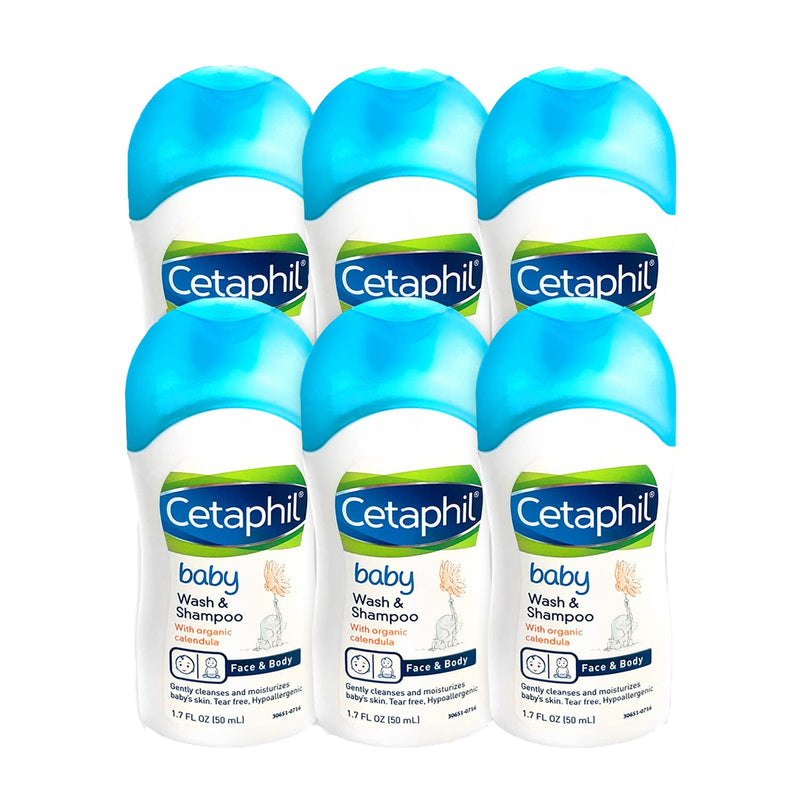 Baby Shampoo and Body Wash by Ceta phil, Travel size, Bulk, Tear free, Hypoallergenic, (Pack of 6), 1.7 fluid_ounces - BeesActive Australia