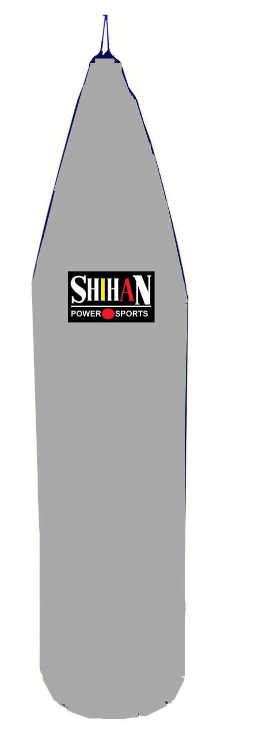 SHIHAN Power Sports Boxing Bag Cover Silver Grey Waterproof 5-6ft & 24inch Diameter Large Punch Outdoor Protection for Your, Ideal freestanding Bags, Black - BeesActive Australia