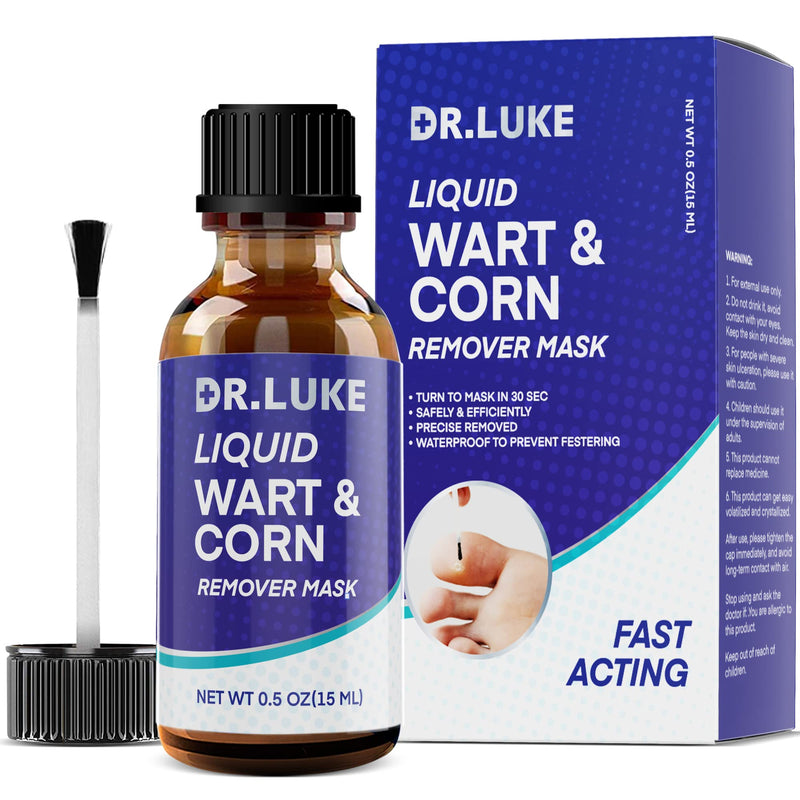 DrLuke Wart Corn Remover for Toes Feet: Fast Acting Plantar Wart Common Wart Flat Wart Corn Removal - Salicylic Acid Wart Corn Removal for Feet Toes Finger and Hand - BeesActive Australia