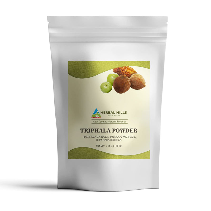 HERBAL HILLS Triphala Powder | 16 Oz (454 GMS) | Formula of Amla Haritaki & Bibhitaki (1 Pound (Pack of 1)) 1 Pound (Pack of 1) - BeesActive Australia