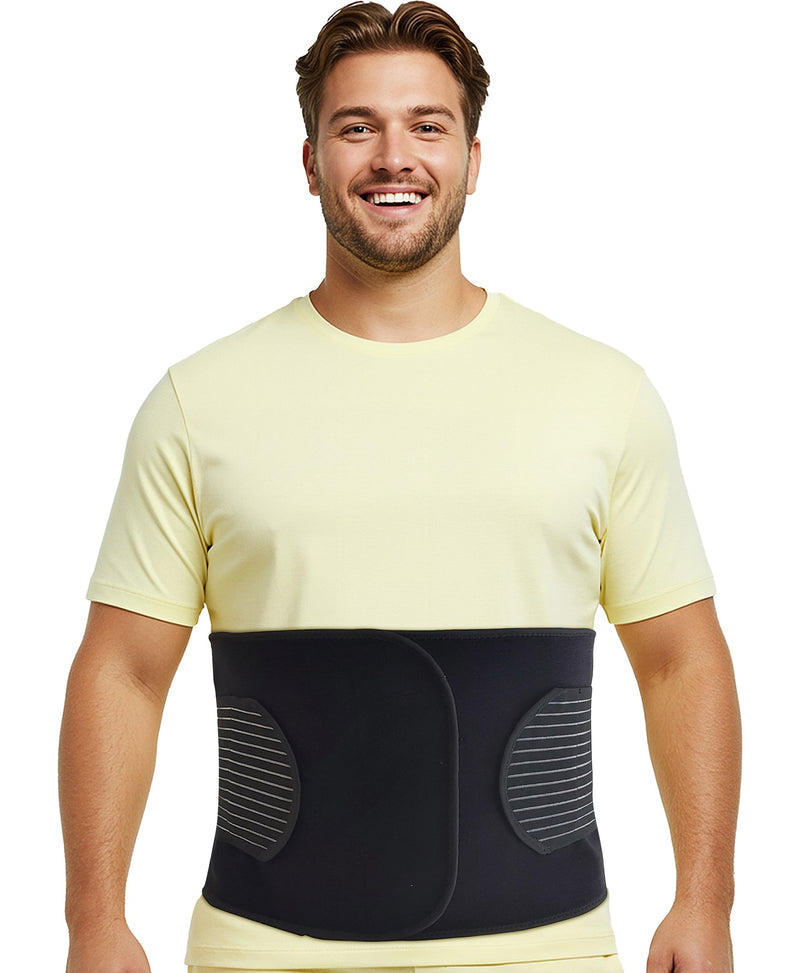Plus Size Hernia Belt for Men & Women | Post Surgery Abdominal Binder Postpartum Belly Band Belly Wrap | Hysterectomy, Umbilical Inguinal Hernia | Belly Binder & Tummy Tuck | Fajas Para Hombres (XXXL) XXXL