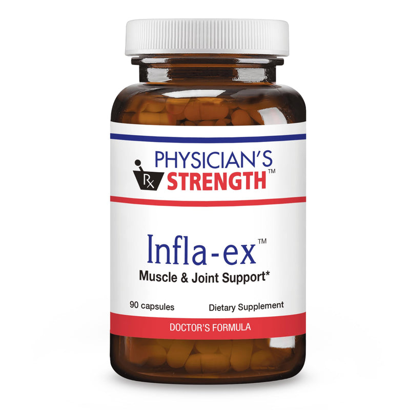 Physician's Strength Infla-ex - 90 Capsules - Muscle & Joint Support - Non-GMO - 45 Servings
