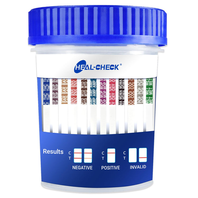 4 Pack Multi Drug Urine Test Cup 12 Panel with Temperature Strip,Testing 12 Different Drugs,Instant Multi Panel Drug Screening Test Kit 1 Count (Pack of 4) - BeesActive Australia