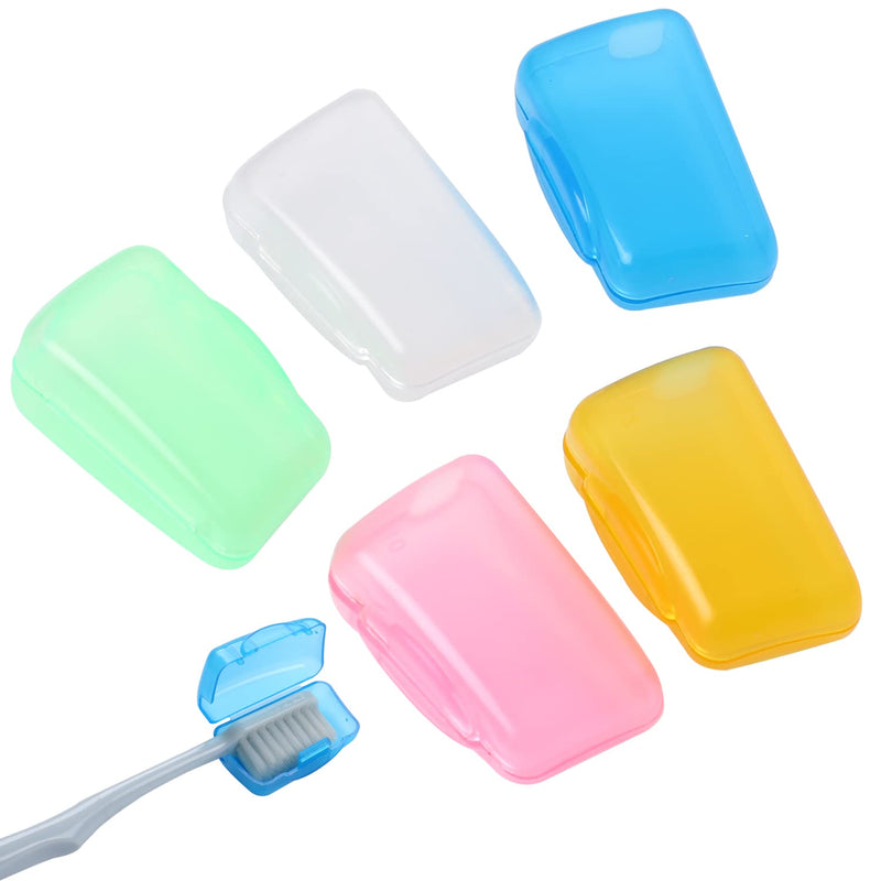 5 Pcs Toothbrush Cover Toothbrush Covers Caps Portable Toothbrush Head Case Cover Travel Toothbrush Head Holder for Home Office Hotel Outdoor - BeesActive Australia