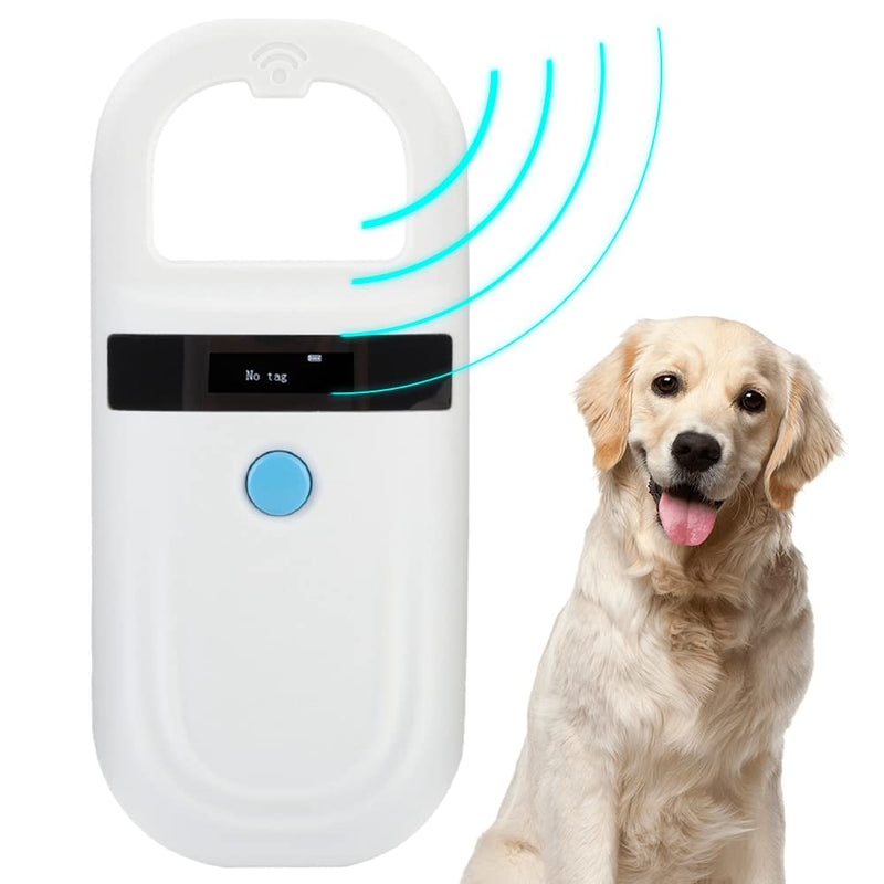 Dog Microchip Reader, Pet Microchip Scanner with OLED Display Screen, Pet Chip ID Scanner Supports FDX-B (ISO11784/11785) and EMID Microchips, for Animal Management - BeesActive Australia