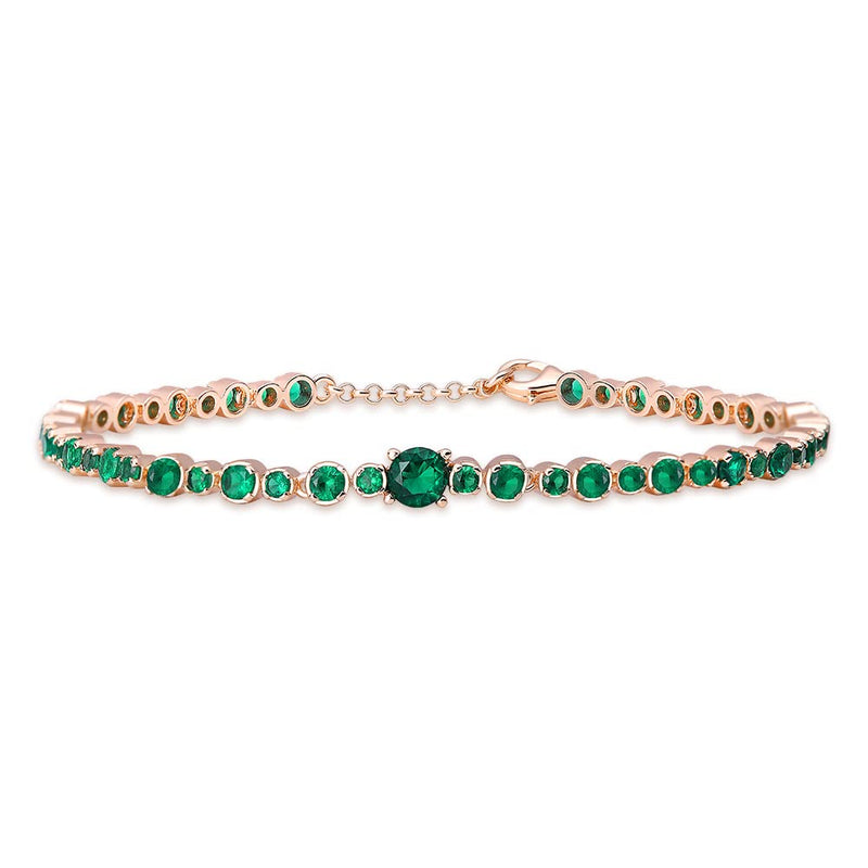 KUNSIR Slider Charm Cubic Zirconia Bracelet in 925 Sterling Silver, Mother's Day Bracelets… Style 3 - BeesActive Australia