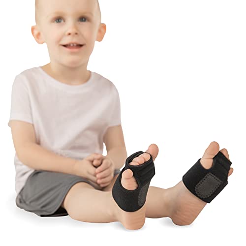 BraceAbility Toe Walking Braces for Kids - Patented Pediatric Foot Supports To Prevent Tip Toe Walking, Cerebral Palsy Equipment, Autism, ADHD, Aspergers, Youth Neurological Disorders (M - Pair) Medium