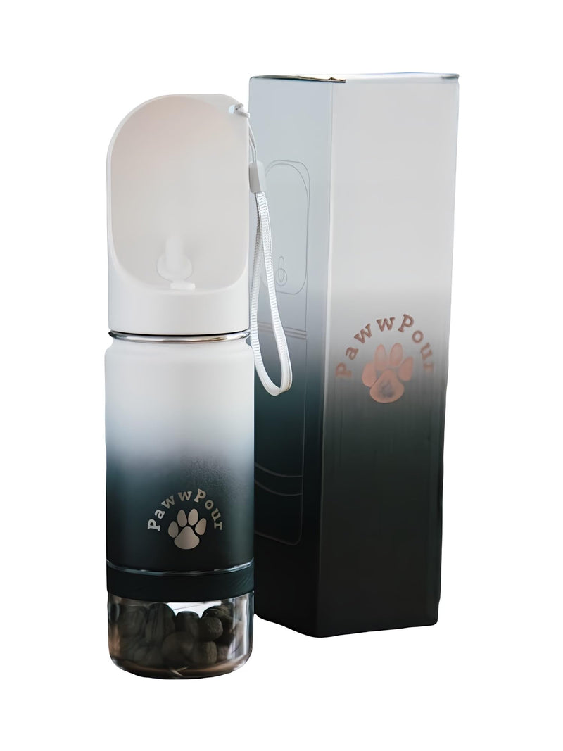Stainless Steel, Dog Water Bottle Leak Proof Portable Dog Travel Bottle, Portable Water Bowl for Dogs,Travel Dog Water Bowl, Water Dispenser for Dogs, Dog Travel Bowl Puppy Water Dispenser (14oz) - BeesActive Australia