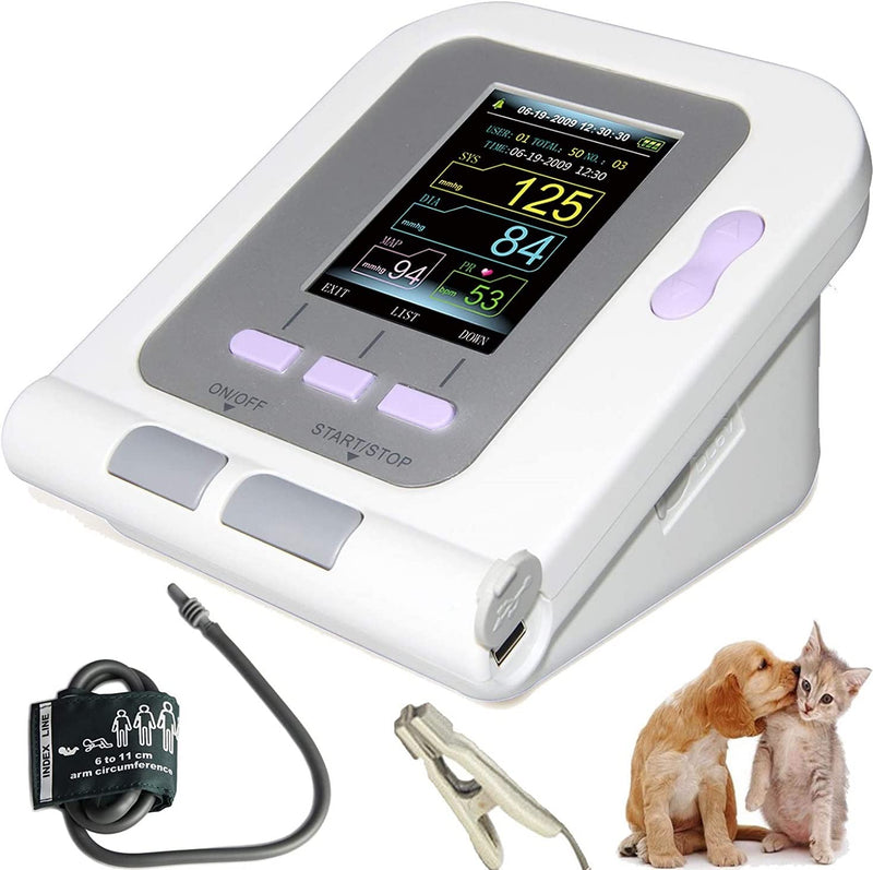 CONTEC CONTEC08A-VET, Cat Dog Vet Automatic Blood Pressure Monitor Veterinary Electronic SPO2 Tongue Lip Probe - BeesActive Australia