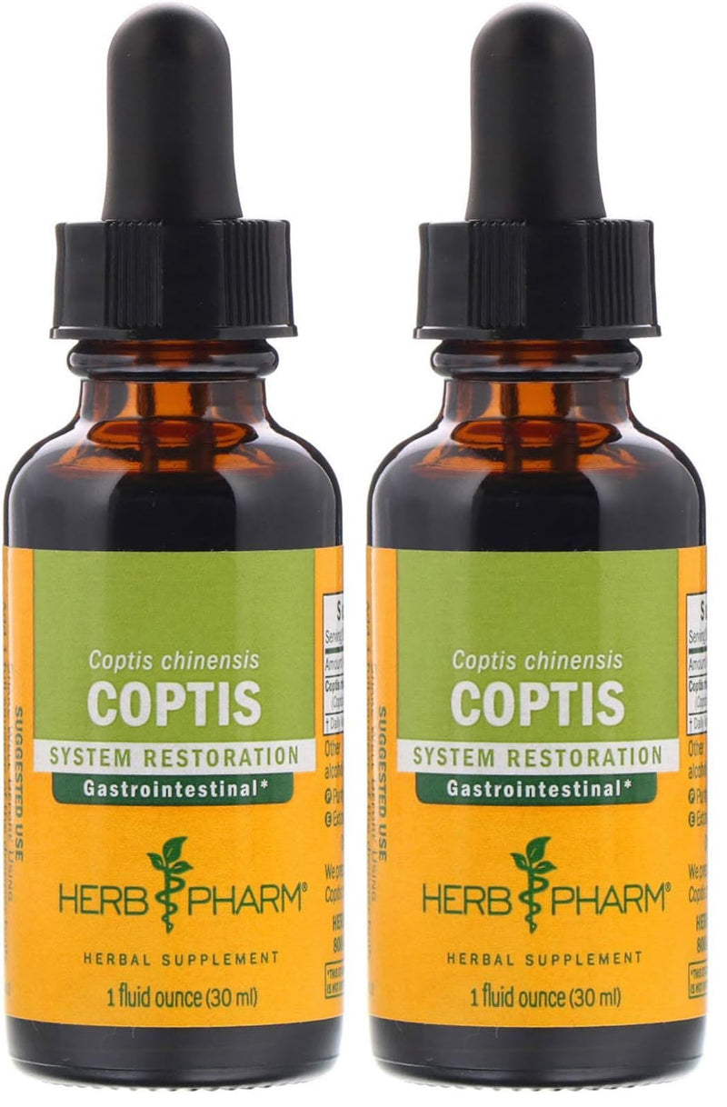 Herb Pharm Coptis Liquid Extract for Digestive Support, 1 Fl oz (Pack of 2) 1 Fl Oz (Pack of 2)