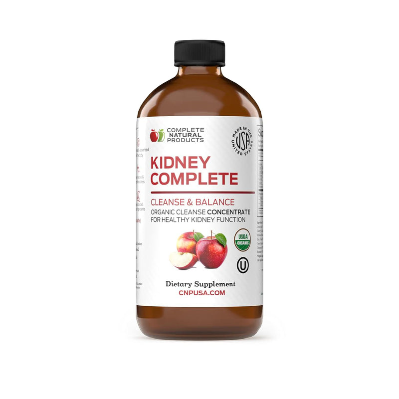 CNP | Kidney Complete Liquid 12oz - ACV Lemon, Chanca Piedra Cleanse Aid | Kidney support liquid with apple cider vinegar, lemon, chanca piedra, beet, citric acid and vitamin C for cleanse routines 12 Fl Oz (Pack of 1)