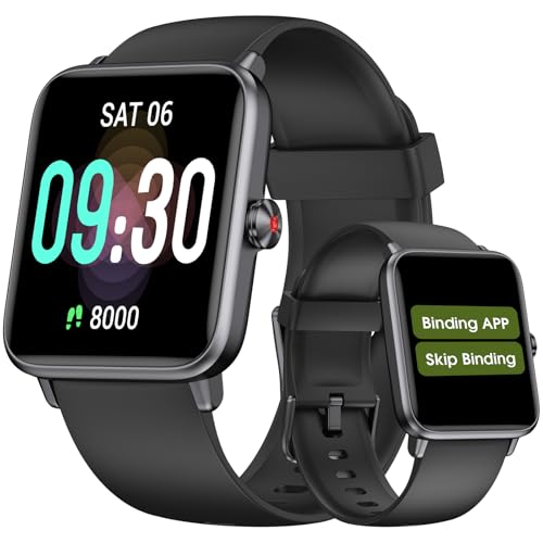 Pedometer Watch Senior Friendly No App No Phone Required, Step Counter Black 1.4''