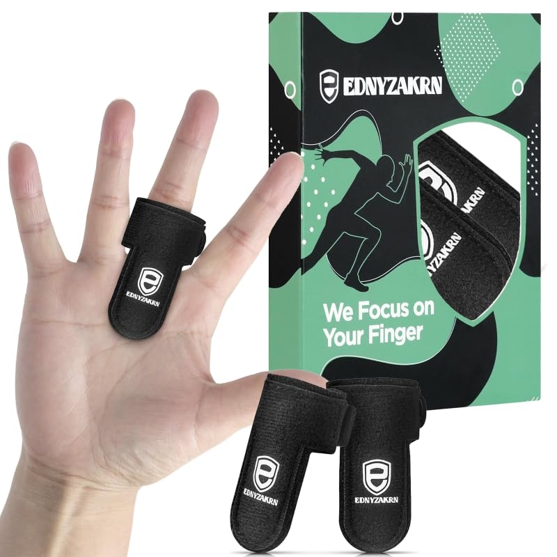 2Pcs Trigger Finger Splint, Finger splints for Thumb, Index, Middle, Ring and Pinky, Finger Support Brace for Tendonitis, Stiffness, Curved, Bent, Locked - Fit for Left Or Right Hand 2 - BeesActive Australia