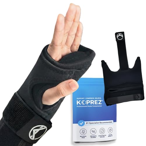 Koprez Wrist Sleep Splint for Carpal Tunnel – Wrist Brace with Metal Support Plate for Night Pain Relief | Adjustable Right or Left Hand Brace for Arthritis, Tendonitis & Wrist Injuries 1