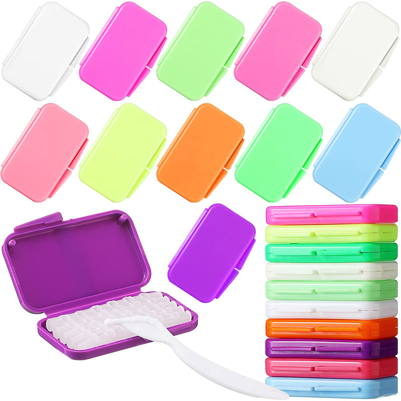 Sinmoe 40 Pack Braces Wax, Colorful Dental Care Orthodontic Wax