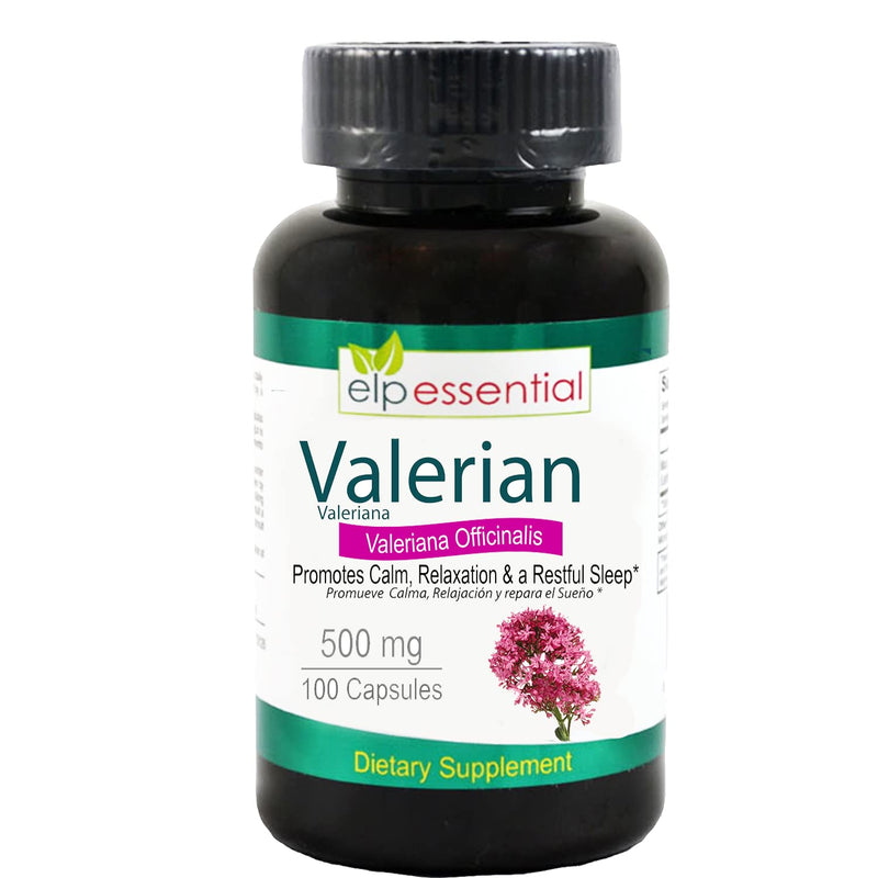 Valerian Root Capsules Organic 500mg Herb Extract Supplement 100 Pills - BeesActive Australia
