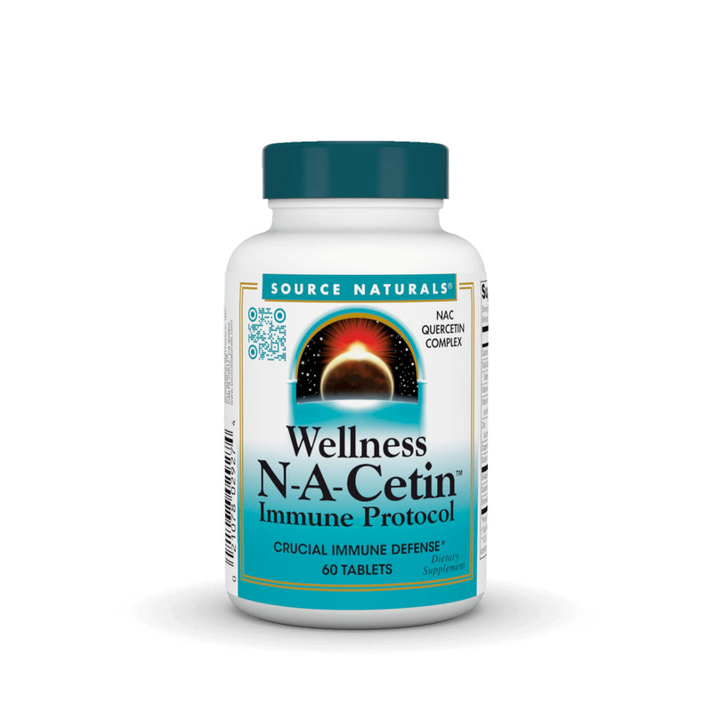 Source Naturals Wellness N-A-Cetin Immune Protocol, 60 Tablets | NAC Quercetin Complex | Crucial Immune Defense*