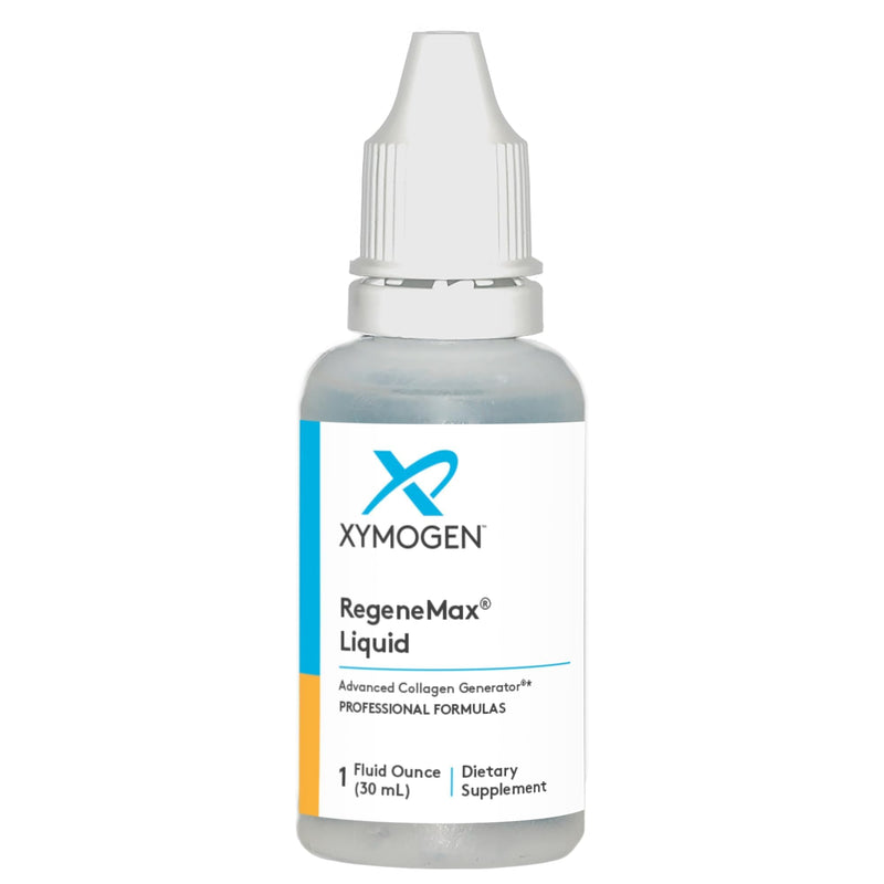 XYMOGEN RegeneMax Liquid, 1 fl oz | Supports Collagen Generation and Connective Tissue, ch-OSA Silica Supplement for Skin, Hair, Nails, and Bone Health, Non-GMO