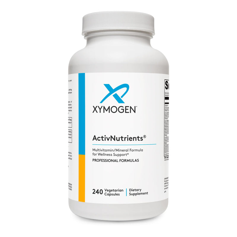XYMOGEN ActivNutrients - Multivitamin & Multimineral Formula - Wellness, Immune & Energy Support - Active B Vitamins & Chelated Minerals - Vegetarian, Non-GMO & Gluten Free - 240 Count | Multivitamin and Multimineral Formula, Immune and Energy Support,...