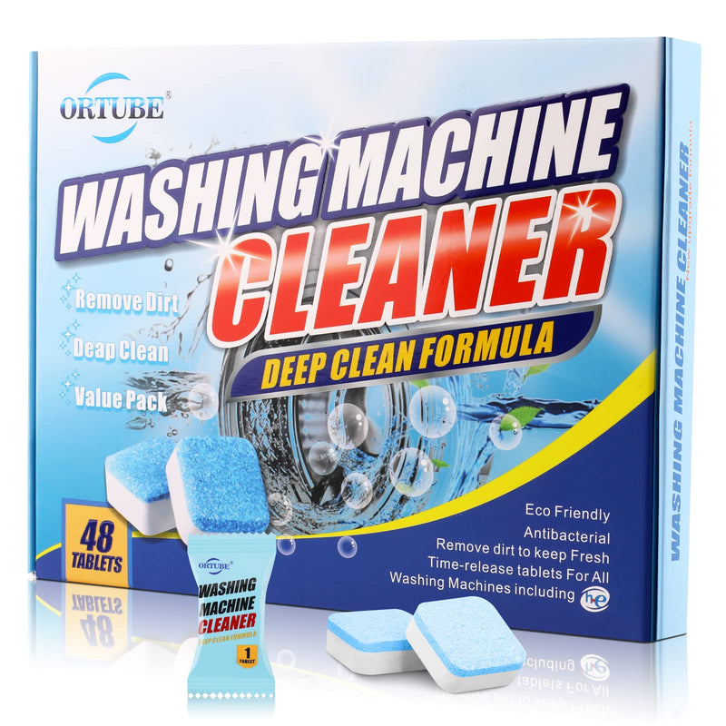 48 Pack Washing Machine Cleaner - Deep Cleaning Formula Tablets for Front and Top Loader Washer Machines - BeesActive Australia
