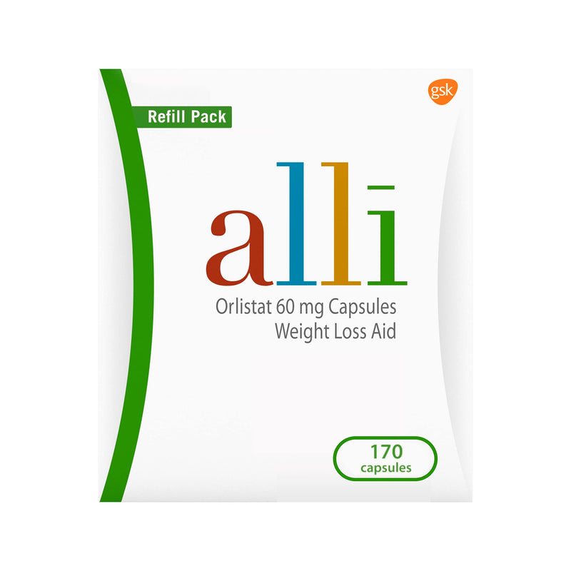 alli Diet Weight Loss Supplement Pills, Orlistat 60Mg Capsules, 170 Count - BeesActive Australia