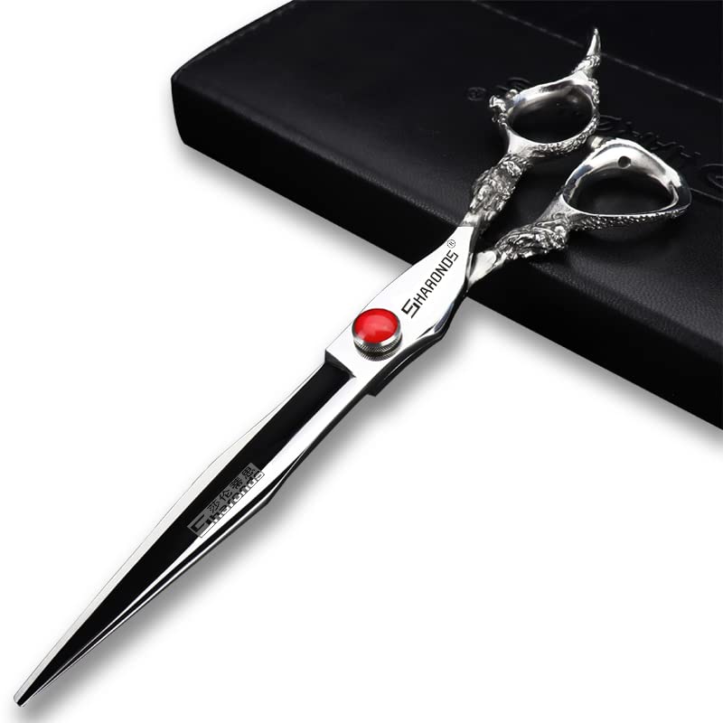 7" 7.5" 8"9" Professional Hairdressing Scissors Barber Salon Hair Cutting Dragon Shears (Large). (8 inch) 8 Inch