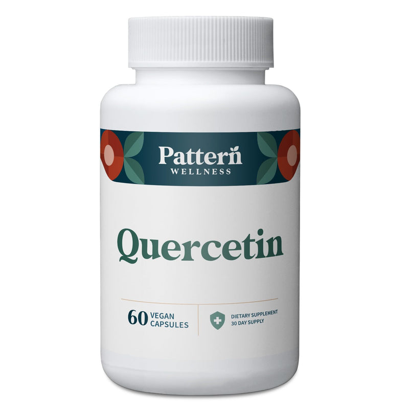 Pattern Wellness Quercetin Supplement with Bromelain - Immune Function & Cellular Health Support - Whole Body Health - Cardiovascular & Cholesterol Health - 60 Non-GMO Capsules