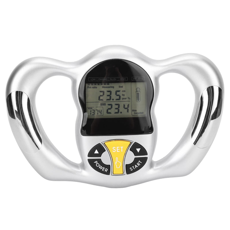 Handheld Body Fat Monitor, Portable Digital Body Fat Analyzer Meter with LCD Display, Multifunctional Body Fat Tester, Muscle Water Body Fat Loss Monitor for Weight Loss, Fitness - BeesActive Australia