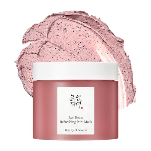 Beauty of Joseon Red Bean Pore Refreshing Mask Mud Cream Hydrating Wash Off Pack, Pore Cleansing Exfoliator, Korean Skin Care for Men and Women 140ml, 4.73 fl.oz