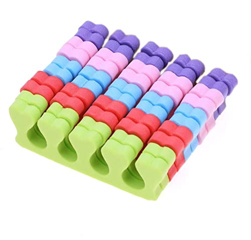100pcs Toe Separators Finger Dividers (50 Pairs) Disposable Pedicure for Nail Foot Salon, Foam Toe Separators Professional Nail Art Fingers Foots Sponge Cushions for Nail Polish