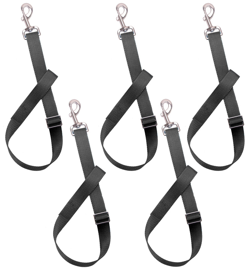 Adjustable Nylon Bucket Strap （5 Pack）- for Hay Nets, Water Buckets, Hanging Strap,Horse Outdoor Feeders,Heavy Duty Horse Water Feed, 30" Black - BeesActive Australia