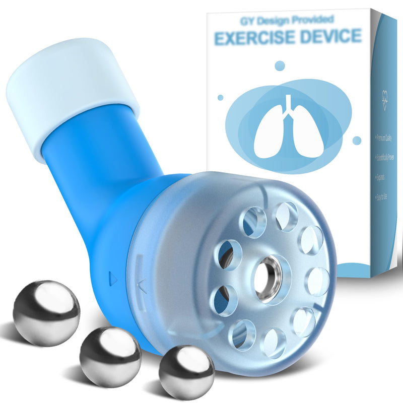 Mucus Clearance Device with 16/18/19MM Stainless Steel Balls, Flutter Valve Clearing Device and Breathing Muscle Exercising Device for Strenthing, GY Design Provided - BeesActive Australia