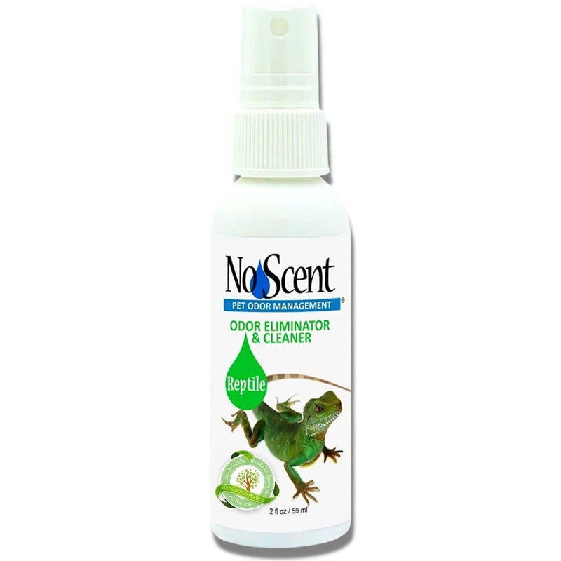 No Scent Reptile Tank Cleaner Spray & Pet Odor Management for Bearded Dragon, Turtle, Lizard Terrarium Freshener (2 Fl Oz / 59 mL) 2 Fl Oz (Pack of 1) - PawsPlanet Australia