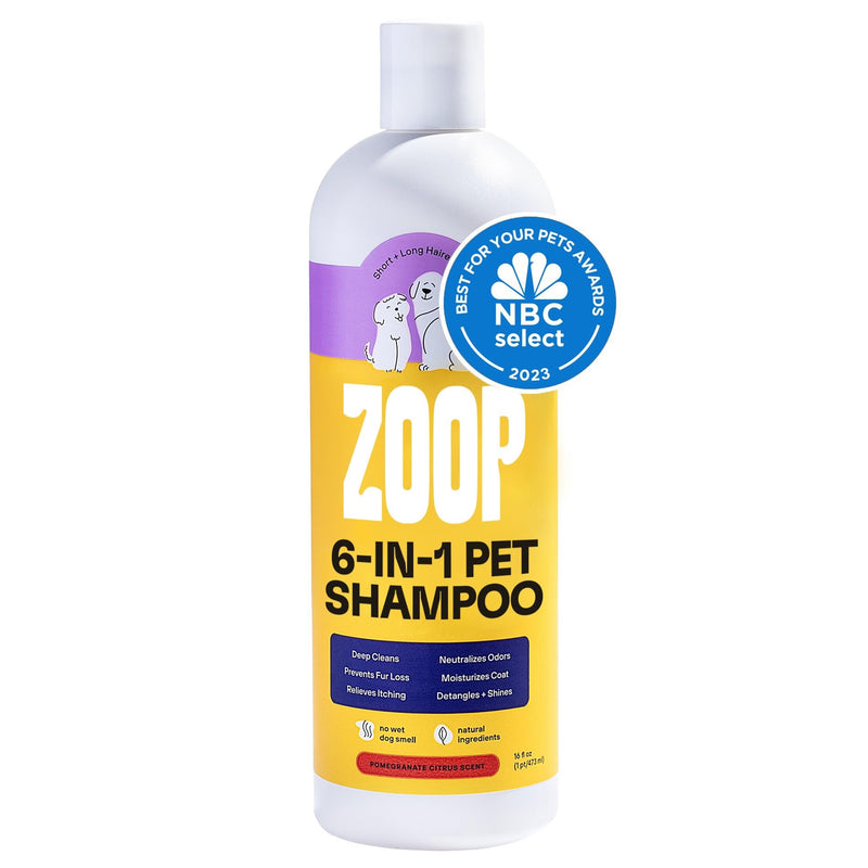 Dog Shampoo and Conditioner [16 oz.] 6-in-1 All Natural Pet Wash - Deep Clean, Odor Eliminating, Itch Relief, Moisturizing, Detangling, Reduce Shedding - BeesActive Australia