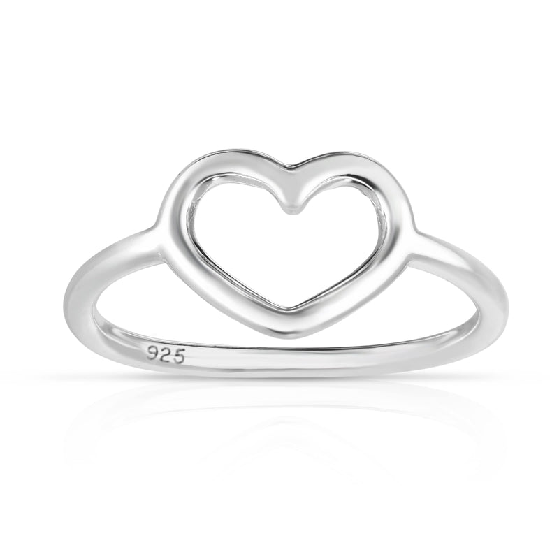 Savlano 925 Sterling Silver Heart Stackable Ring Band for Women & Girls - Made in Italy Comes With a Gift Box 7 - BeesActive Australia